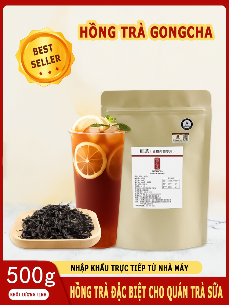 Hồng trà Gongcha túi giấy 500g