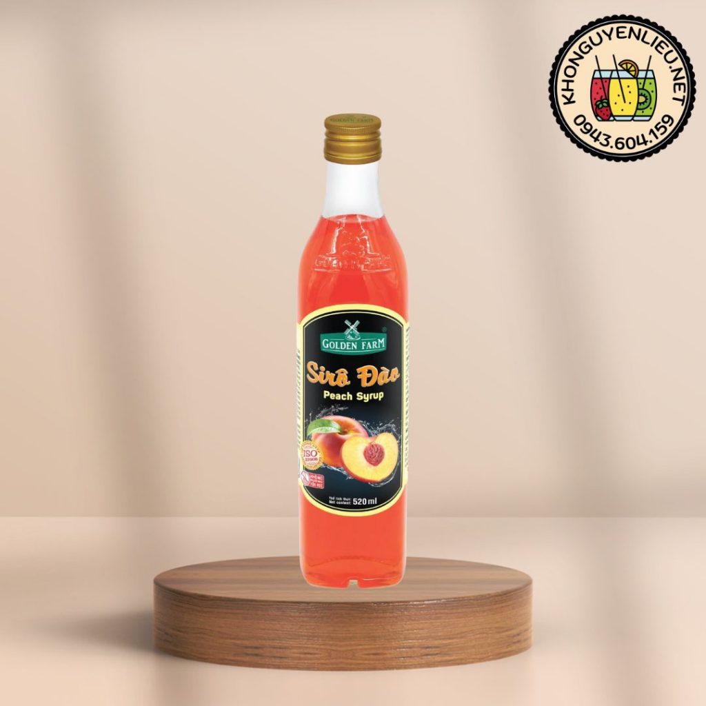 Siro Đào Golden Farm 520ml