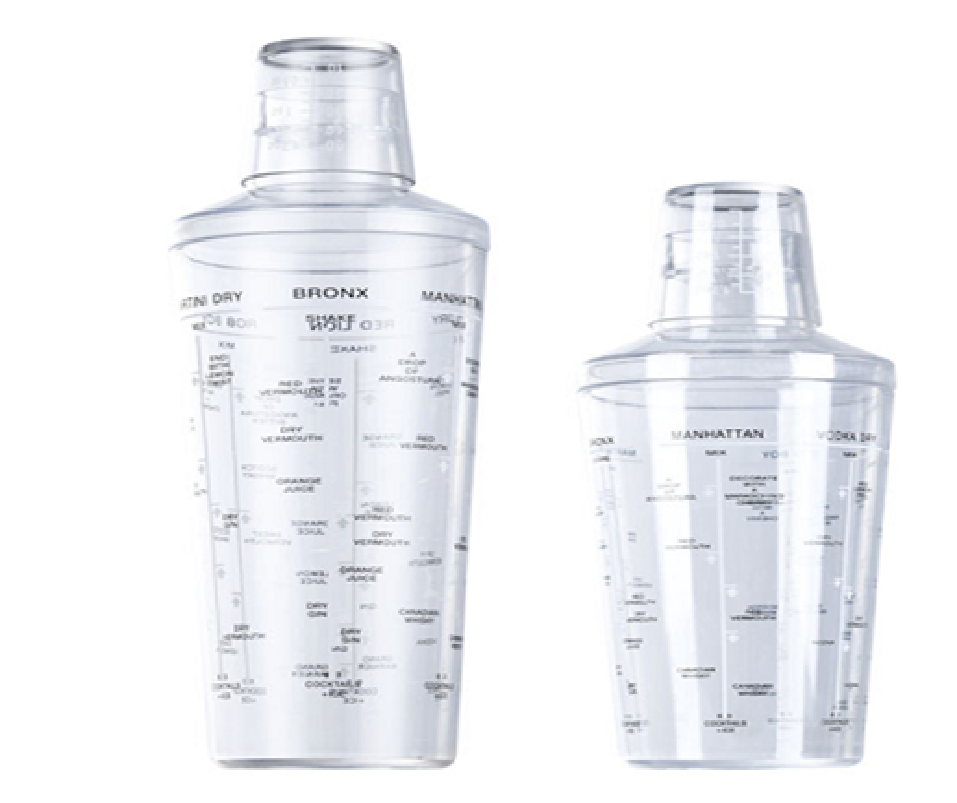 Bình lắc nhựa 350 ml cao cấp kèm nắp