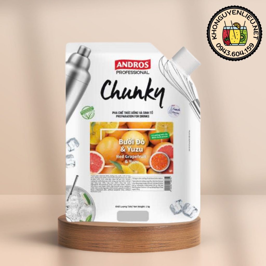 Mứt Chunky Bưởi đỏ và Yuzu 1kg