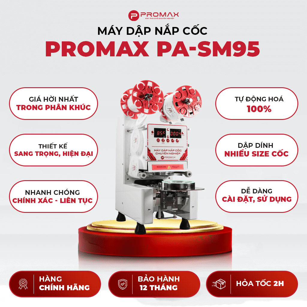 MÁY DẬP NẮP CỐC PROMAX PA-SM95
