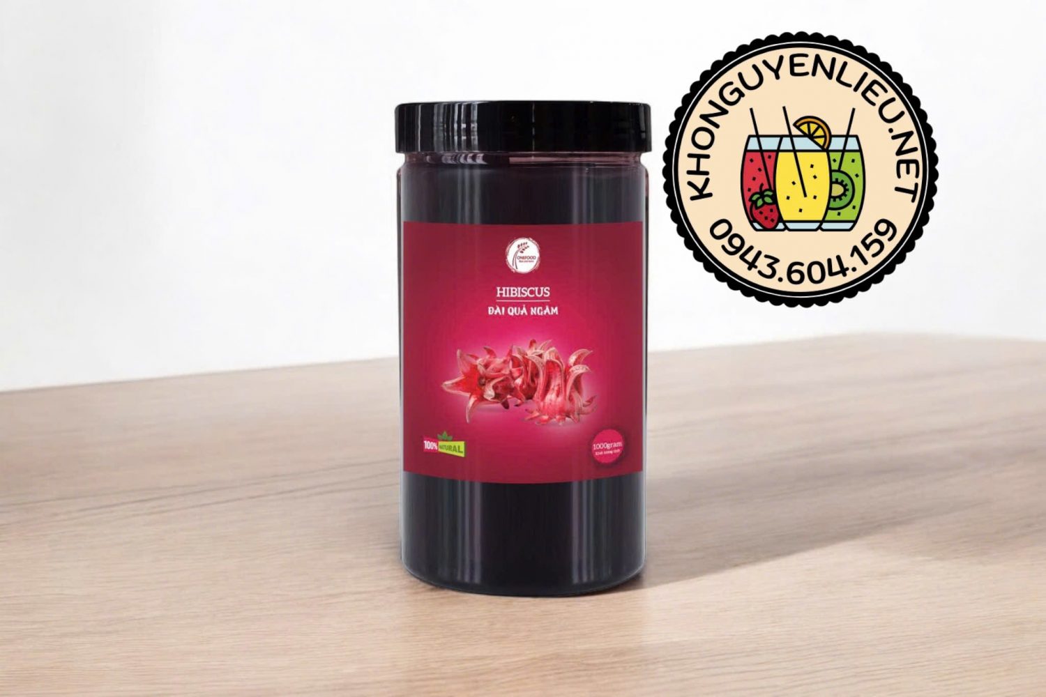 Đài quả ngâm Hibiscus 1kg Onefood