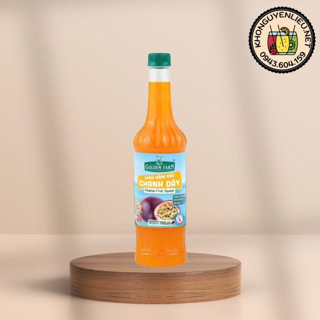 Siro Chanh Dây Golden Farm Chai 700ml