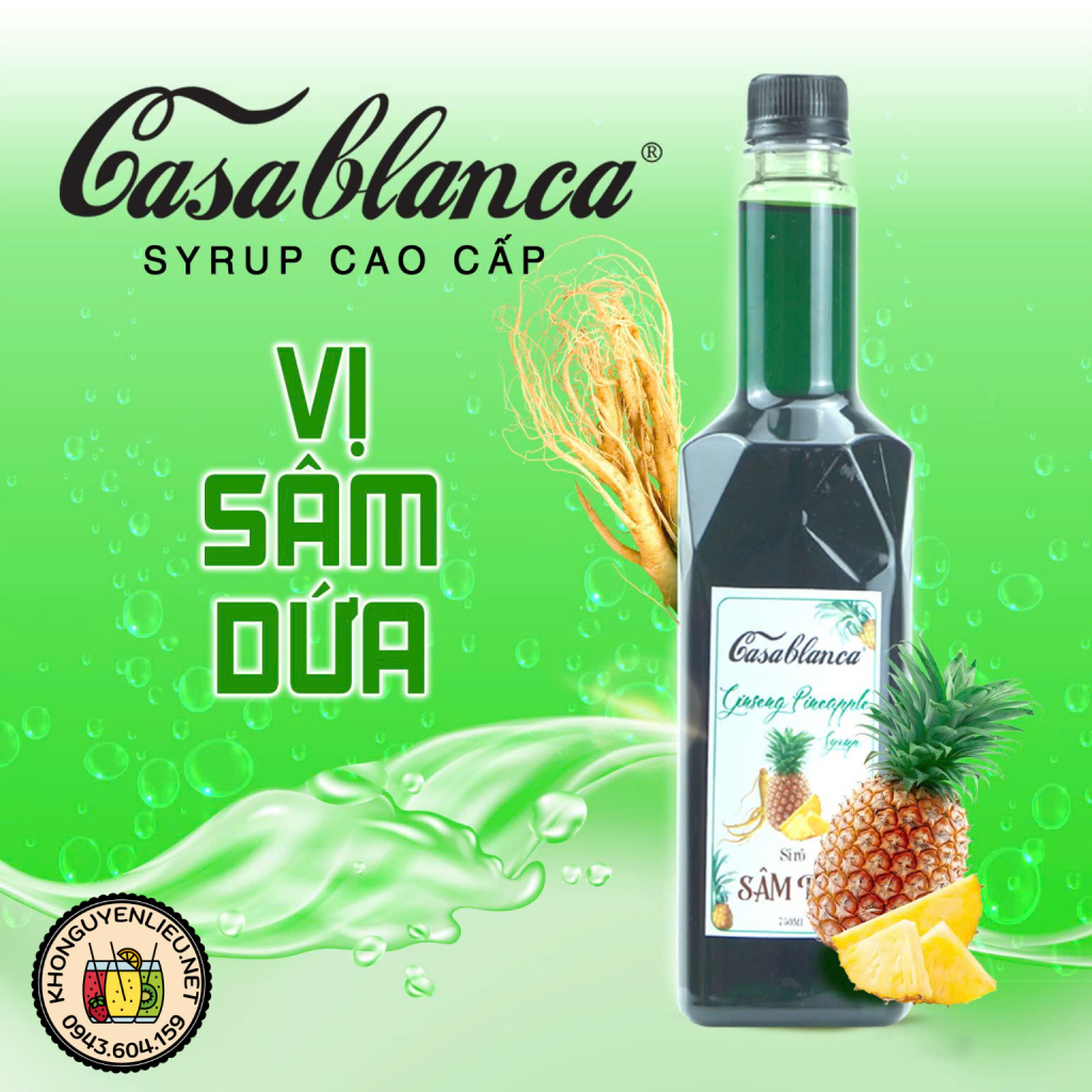 Siro Sâm Dứa Casablanca 750ml