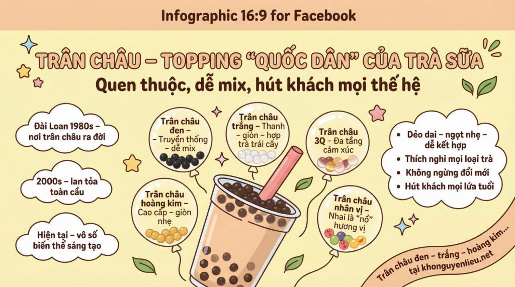 Trân châu – Topping quốc dân của ngành trà sữa