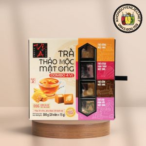 Trà Thảo Mộc Mật Ong Combo 4 Vị Golden Farm 20 Viên